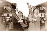 Historisches Skirennen in Fischen am Fasnachtssamstag