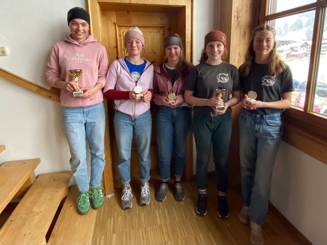 U14 weiblich 2. Platz Sarah Doser, 3. Platz Leni Marxer